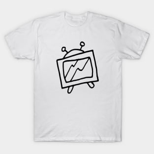 White Noise TV Line Drawing T-Shirt